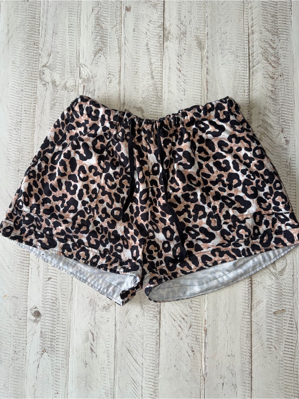 Leopard Print Lounge Shorts